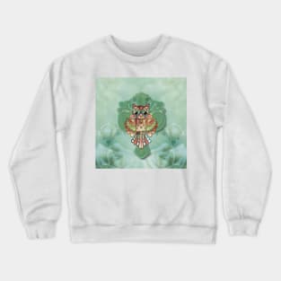 Wonderful elegant decorative owl Crewneck Sweatshirt